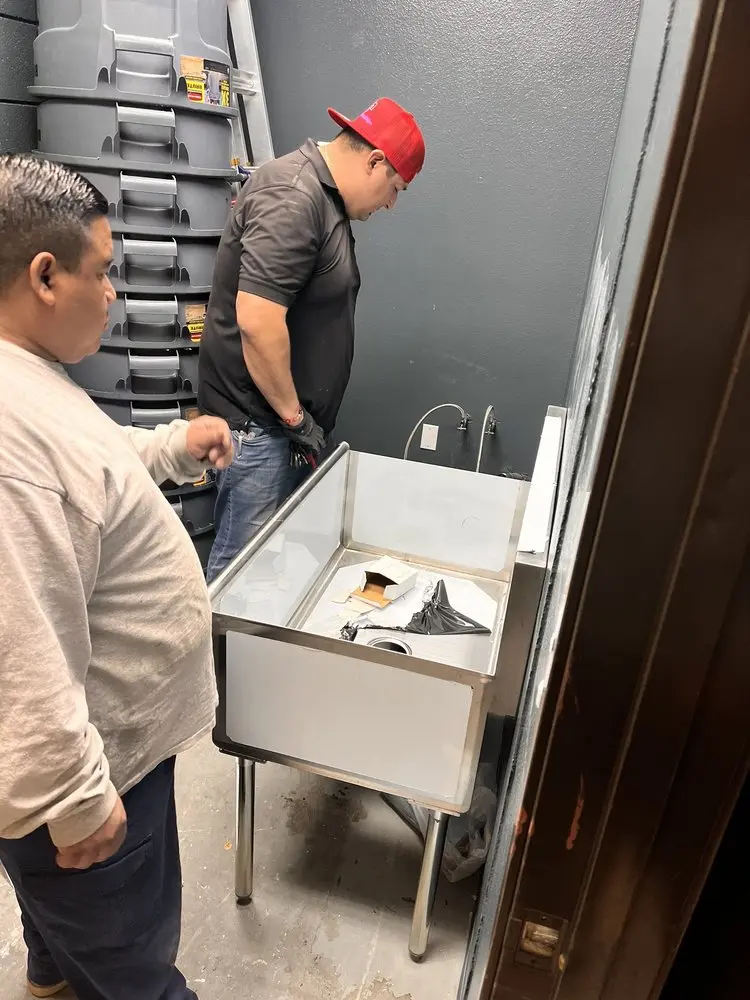 Commercial plumbing and sink installation in Dresden East